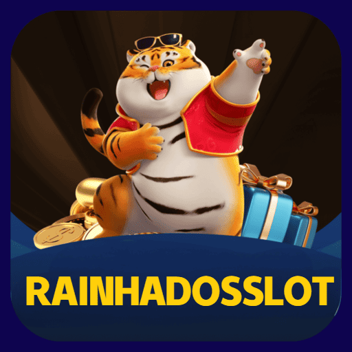 Imagem promocional da RAINHADOSSLOT mostrando a plataforma e suas vantagens